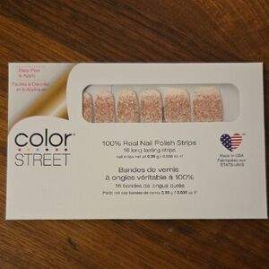 Color Street Rose Gold Glitter Nail Strips